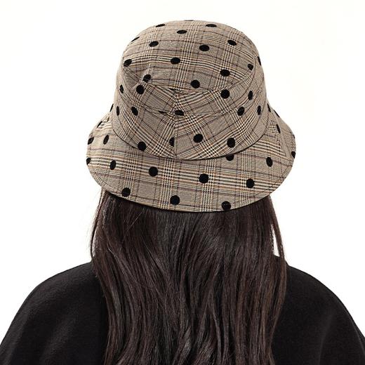 YORO容若波点格纹渔夫帽（DN0005） 商品图3