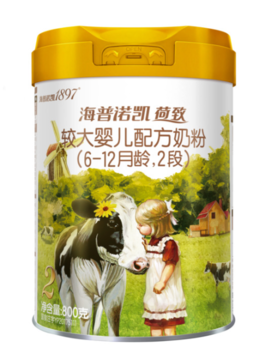 海普诺凯 荷致较大婴儿配方奶粉（6-12月龄，2段）800克
