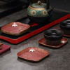 纯铜春华秋实杯托 | 三生有杏杯托  手工紫铜茶杯垫隔热茶托禅意杯托盏托茶具配件轻奢高档 商品缩略图8