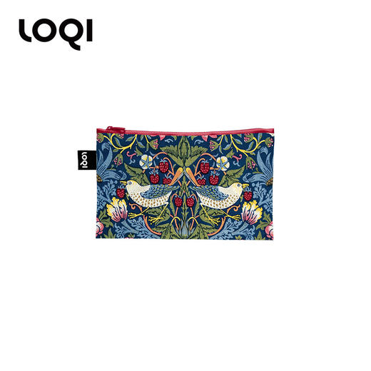 【收纳袋】德国LOQI博物馆系列 威廉莫里斯系列ZP.WM 环保收纳袋三件套  文具数码配件收纳整理套包洗漱化妆防泼水 威廉莫里斯系列 商品图3