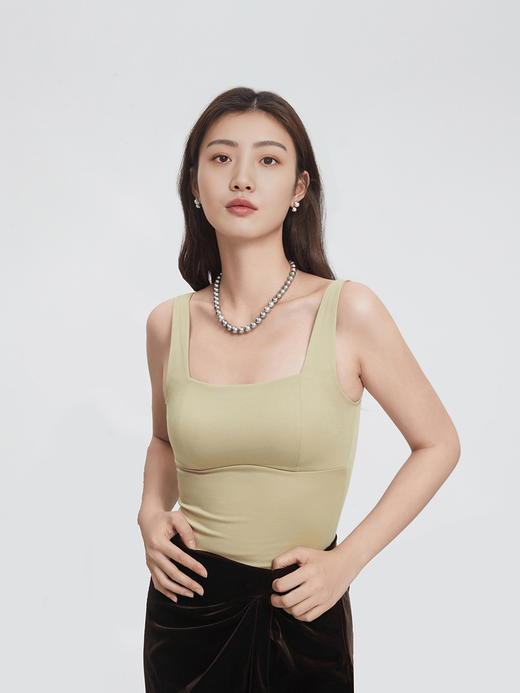 本物美体保暖二合一打底背心 商品图0