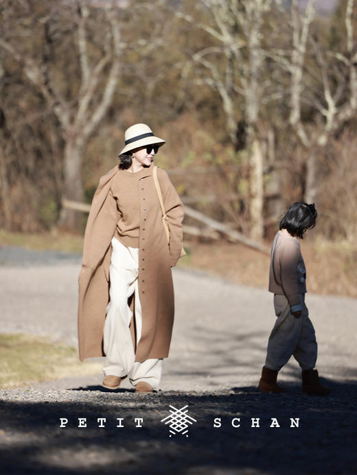 PETIT SCHAN小闪 CLO#189 relaxation  松弛感 棉混纺直筒收口两穿宽松休闲裤卫裤 商品图5