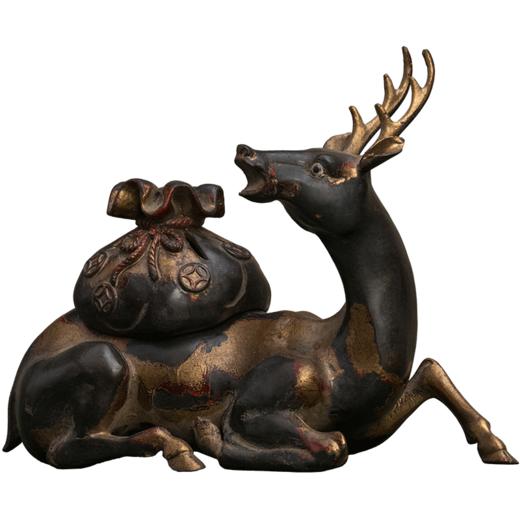 清 铜泥金卧鹿香薰 商品图5