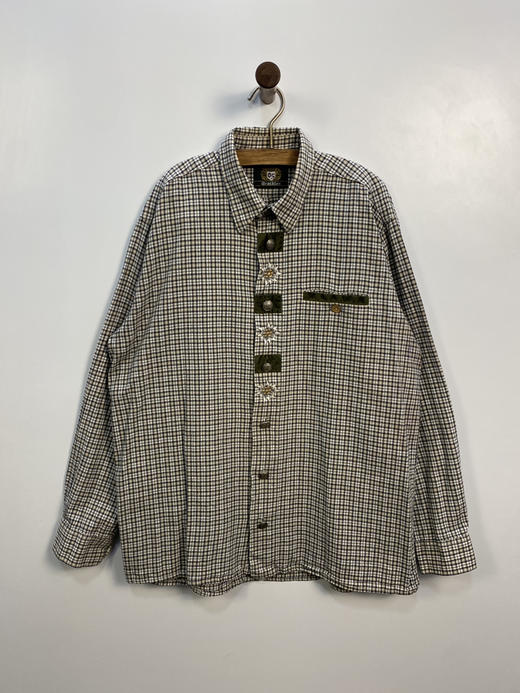 90年代 Vintage OS 金属扣 奥地利 蒂罗尔长袖衫 _DRRL(L) 商品图1