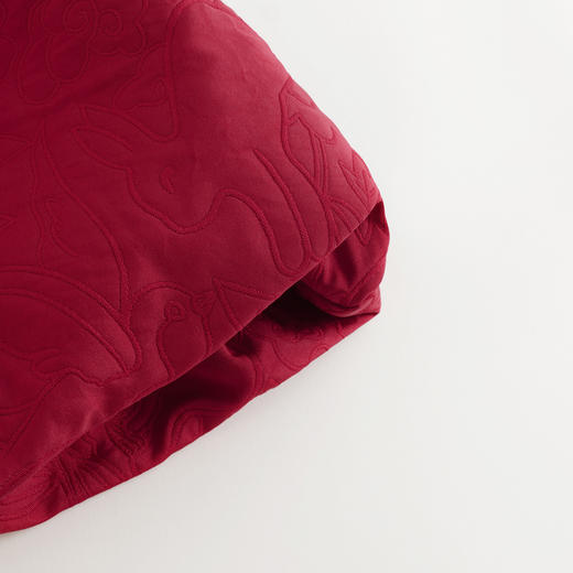 【马克珍妮 芦芙】冬装中国风仿兔毛盘扣压花背心裙 232069 商品图3