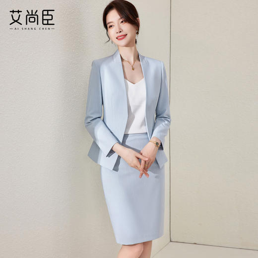 高级感西装套装秋上班服气质女神范时尚商务正式场合套装裙两件套 商品图1