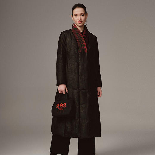 TANGY Collection天意精品 2023冬季新品商场同款国风中长款羽绒服外套 商品图1