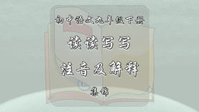 九年级下册读读写写注音及解释集锦