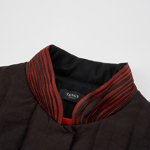 TANGY Collection天意精品 2023冬季新品商场同款国风茛绸女士棉服外套 商品图3