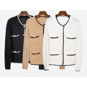 小香风针织外套