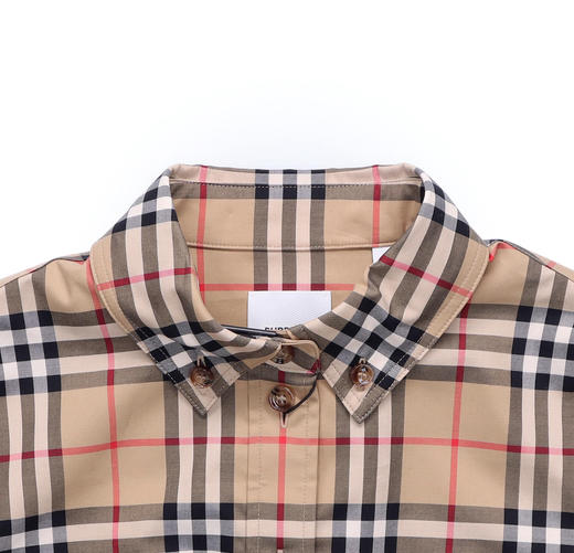【预定款】Burberry 博柏利 女士 全新舒适全棉经典格纹衬衫 商品图3