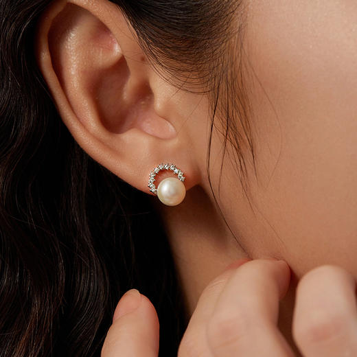 Manreya玛芮雅“闪耀的她”5天珍珠耳钉礼盒 丨一周不重样，天然淡水珍珠、铜镀白金 商品图12