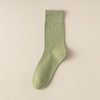 袜子女中筒ins潮 百搭月子袜纯色秋冬复古风堆堆袜白色袜子长袜子 商品缩略图11