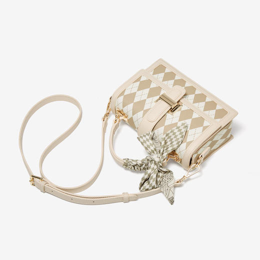 Safiya/索菲娅2023新款小方包单肩包包女斜挎包手提女包SF9140091Y 商品图6