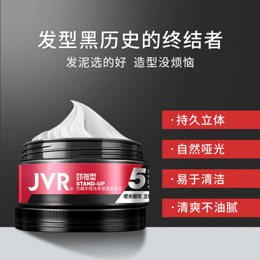 JVR/杰威尔「百变造型」#哑光发泥定型喷雾套装发胶速干蓬松淡香 商品图5