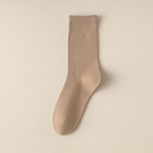 袜子女中筒ins潮 百搭月子袜纯色秋冬复古风堆堆袜白色袜子长袜子 商品图13