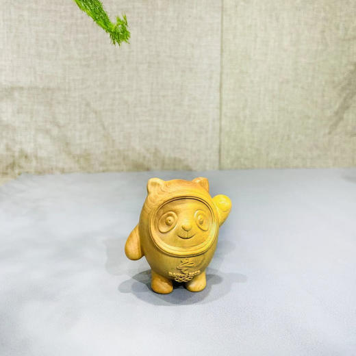 冰墩墩福娃°黄杨木小摆件 商品图0