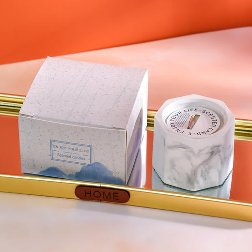 手工无烟大豆蜡香薰蜡烛伴手礼创意ins风石膏杯精油香味蜡烛 商品图7