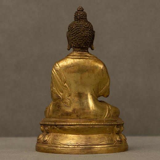 清 铜鎏金释迦摩尼佛像 商品图1