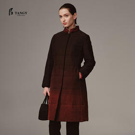 TANGY Collection天意精品 2023冬季新品商场同款国风茛绸女士棉服外套
