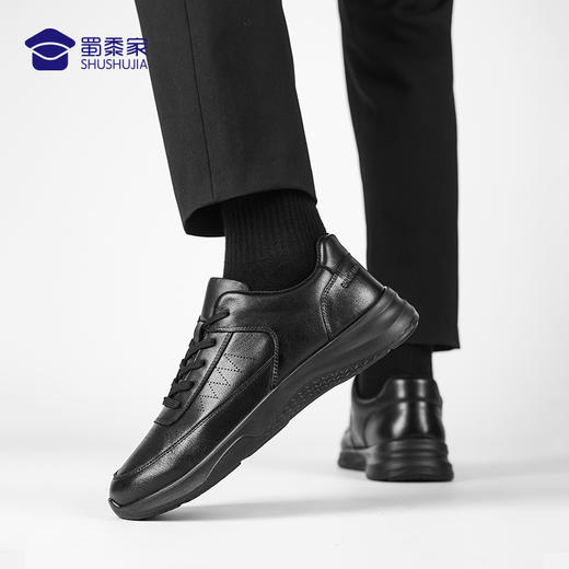 【勤务两用通勤皮鞋】轻盈透气正装皮鞋商务休闲牛皮运动皮鞋 商品图6