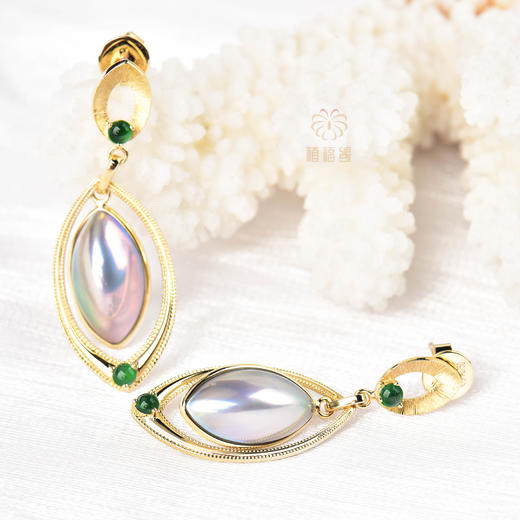 【炫彩】马贝珠耳坠     ZZ12308075 商品图3