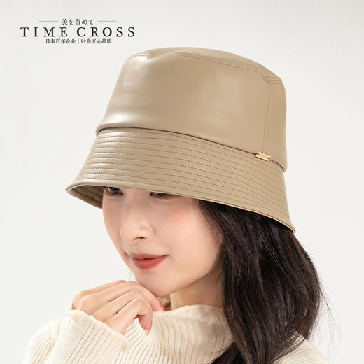 YORO容若皮质感渔夫帽（MNA0006） 商品图0