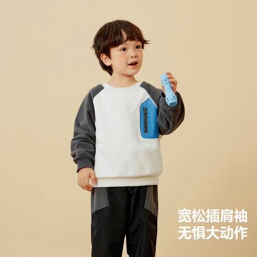【mini亲子】迷你巴拉男童女童卫衣秋冬宝宝抗静电保暖上衣 商品图2