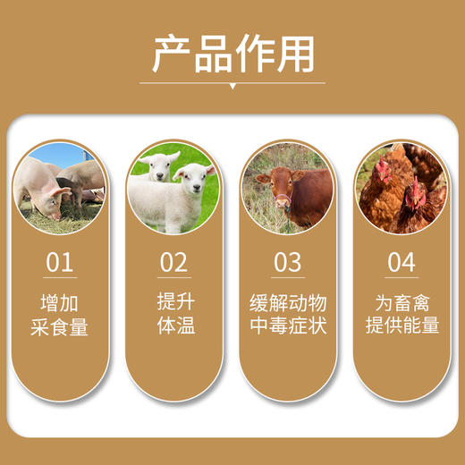 华畜葡萄糖粉5公斤装 增强抵抗力 补充体能 抗应激 禽畜通用 商品图2