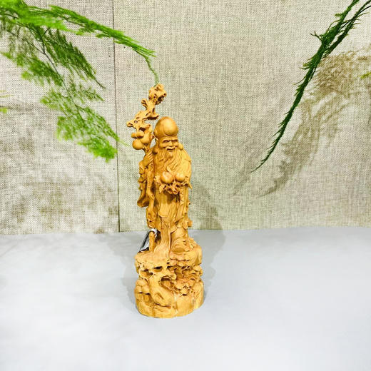 寿星公°原木黄杨摆件 商品图0