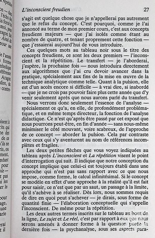【中商原版】拉康研讨会 11 精神分析基本概念 Les Quatre concepts fondamentaux de la psychanalyse 法文原版Jacques Lacan 商品图6