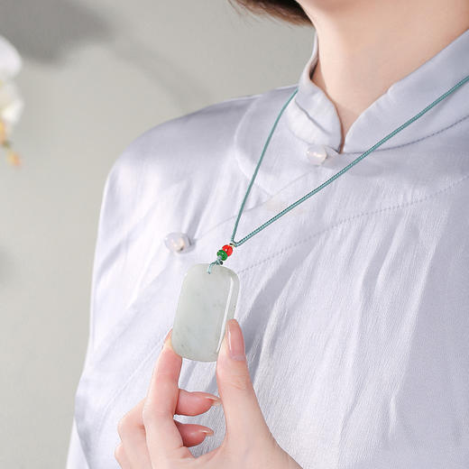 天山翠首饰：白底飘绿油润通透，质感高级手串手镯，仙源石翠系列多款可选 商品图7