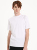 callisto白色提花肌理弹力棉短袖T恤 FSTSS002C WH 商品缩略图0