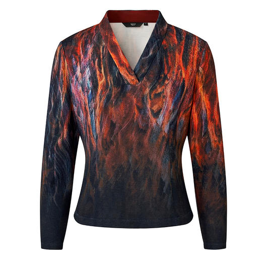 TANGY Collection天意精品 2023冬季新品商场同款国风女士休闲T恤 商品图4