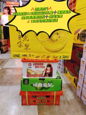 2粒玫珑瓜礼盒+蜂糖蜜梨+山野泰酷果冻橙+阳光金果套餐