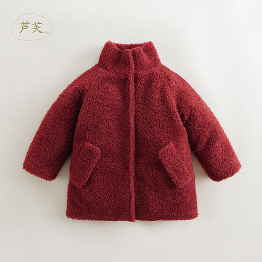 【马克珍妮 芦芙】秋冬装新款 仿羊羔毛立领外套 231567 商品图0