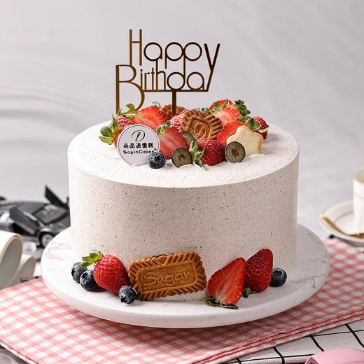 草莓奥利奥-进口动物咸奶油蛋糕（插件款）【惠州】 商品图0