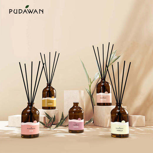 普达湾泰国进口无火藤条香薰精油卧室家用室内持久扩香柠檬草驱蚊 商品图3