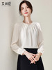 杏色职业衬衫女新中式盘扣小个子上衣气质小众设计感百搭通勤衬衣 商品缩略图3