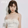 ZEGL设计师紫罗繁星系法式满天星人造珍珠项链女小众多层锁骨颈链 商品缩略图2