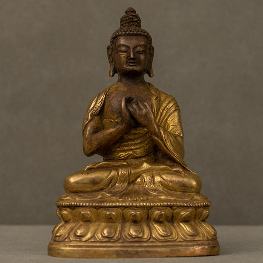 清 铜鎏金释迦摩尼佛像 商品图0