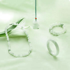 天山翠首饰：白底飘绿油润通透，质感高级手串手镯，仙源石翠系列多款可选