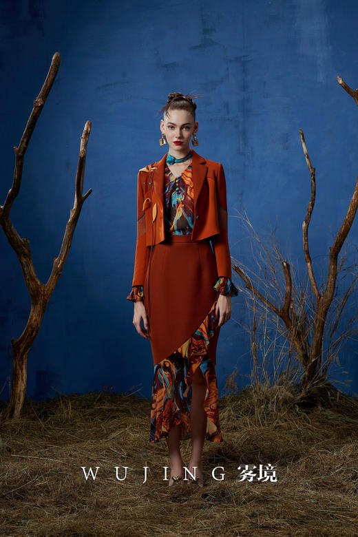 3203018 流光暖阳 进口超细加密玛卡布，进口立体十字花呢西装 雾境 商品图6