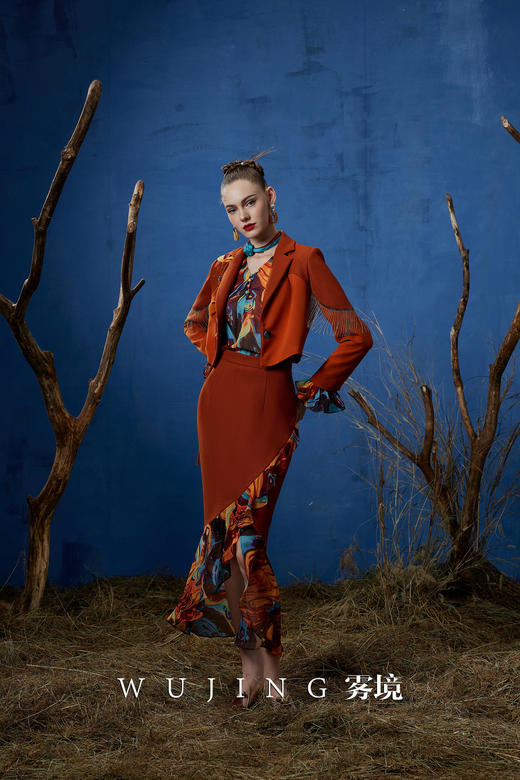 3203018 流光暖阳 进口超细加密玛卡布，进口立体十字花呢西装 雾境 商品图7