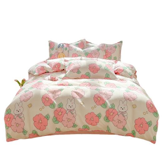 【舒适裸感自然绵柔❗️新款加厚磨毛四件套】吸湿透气，不易掉色，柔软亲肤，学生宿舍三件套床单被套会销礼品套件床上用品新年礼盒年货礼盒 商品图4