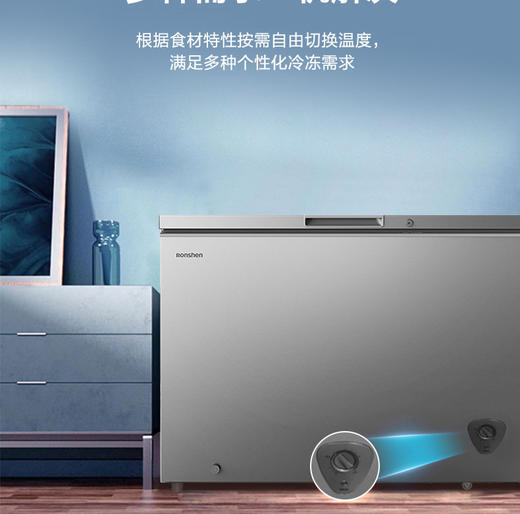 容声 冰柜 BD/BC-302ZEAM/RX  302升  直冷 定频 顶开门 卧式冰柜 商品图2