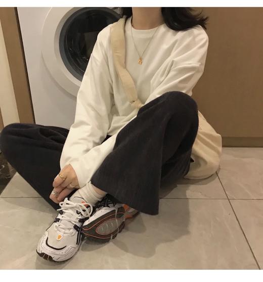 二店7y 【升级版】更加柔顺的250克新疆长绒棉小白T 长袖T恤 商品图3