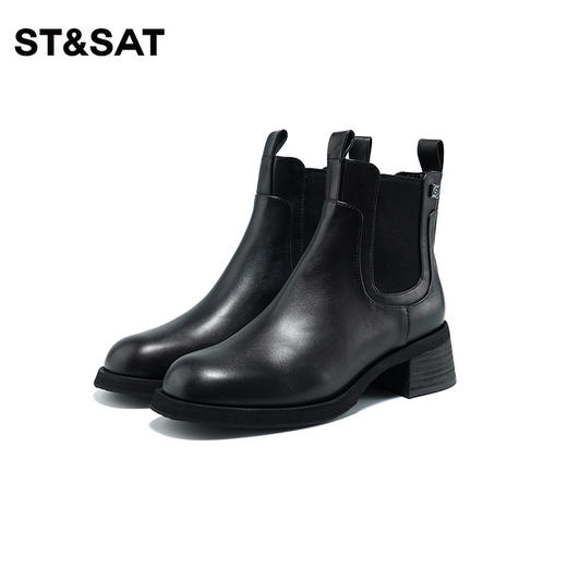 【绒里可选】星期六英伦风切尔西烟筒靴短靴SS34116568/SS34118568 商品图6