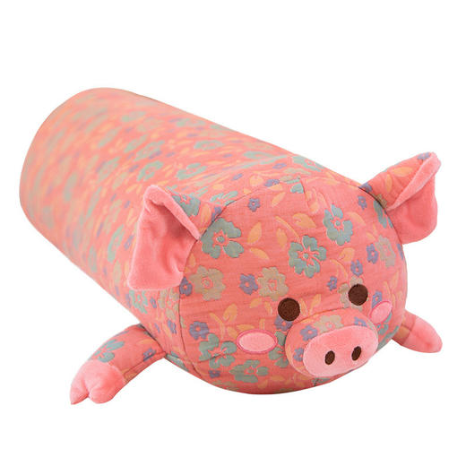 【大花猪夹腿抱枕】秋冬花布猪猪长条枕  卧室夹腿侧睡枕头  孕妇可用 可拆洗靠枕 商品图4