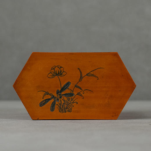 清 竹簧山水人物六角茶仓 商品图2